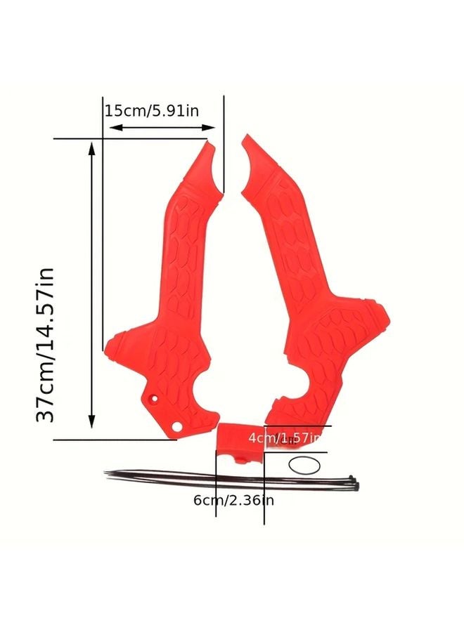 Red Side Panel Frame Protector Guard For Honda CRF300L CRF300L Motorcycle - Image 2